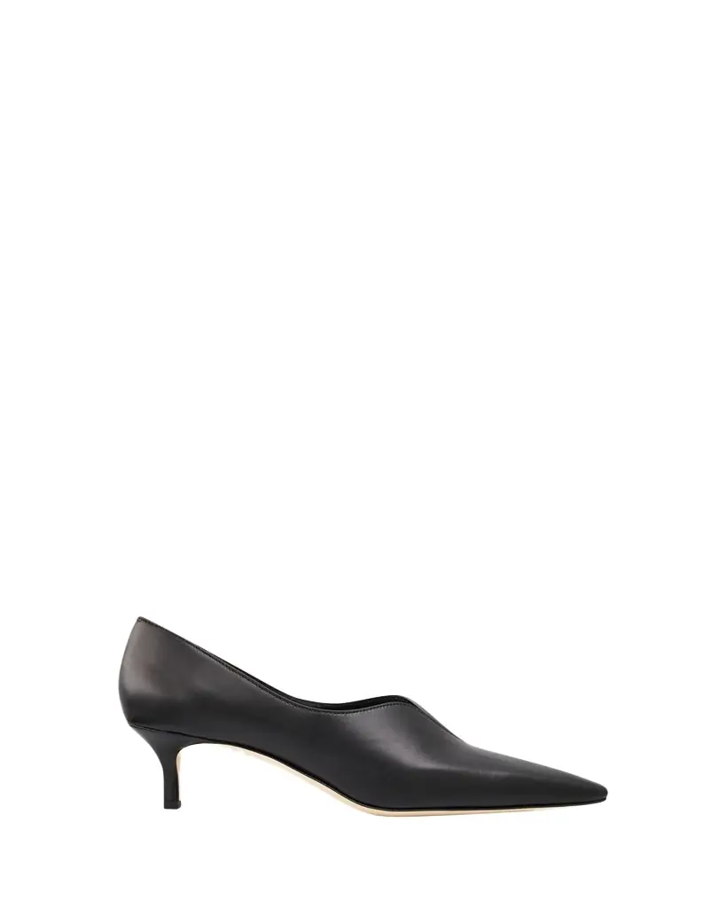 Manolo Blahnik Sokoso Snip-Toe Leather Pumps