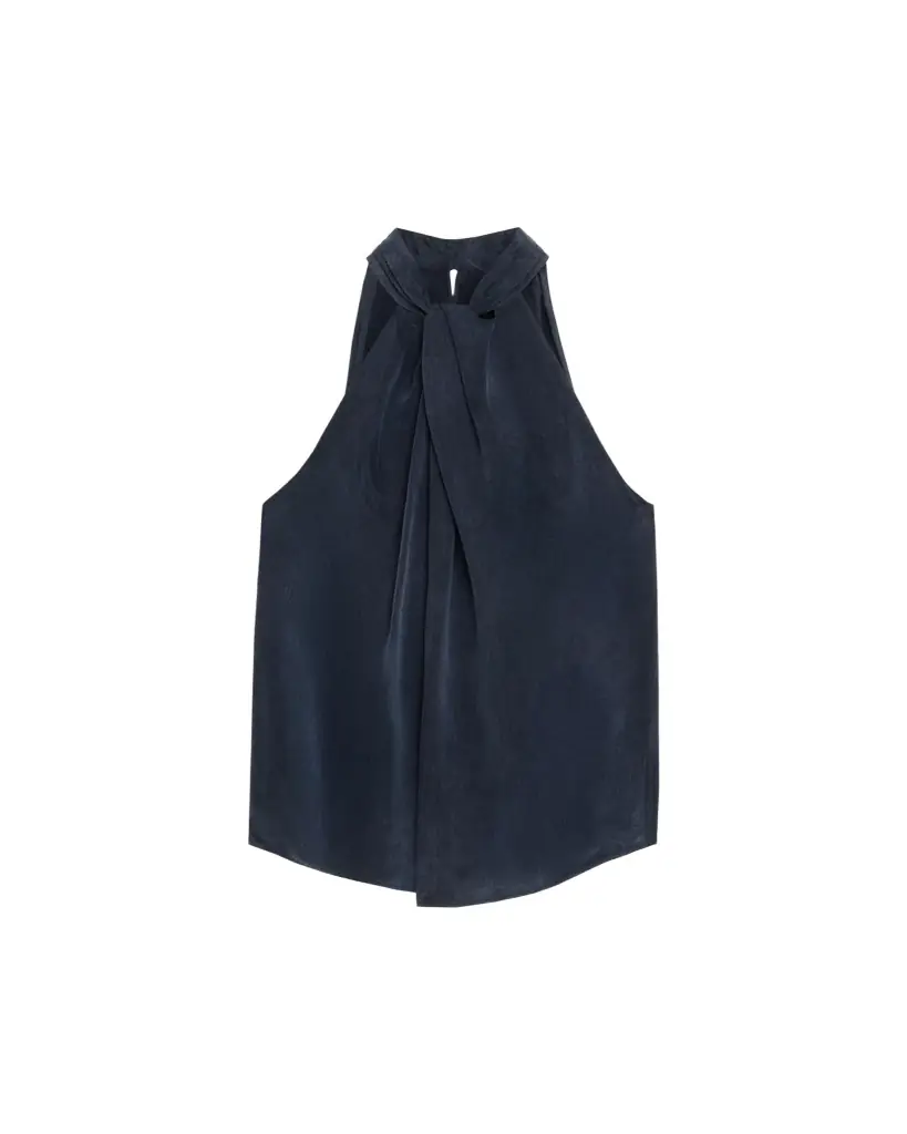 Silvia Tcherassi Shela Twisted Sleeveless Blouse