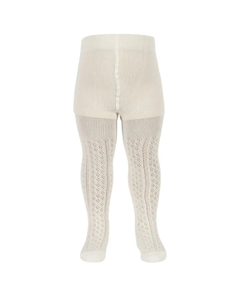 Konges Slojd Kid's Wool-Blend Pointelle Tights, Size 6M-7
