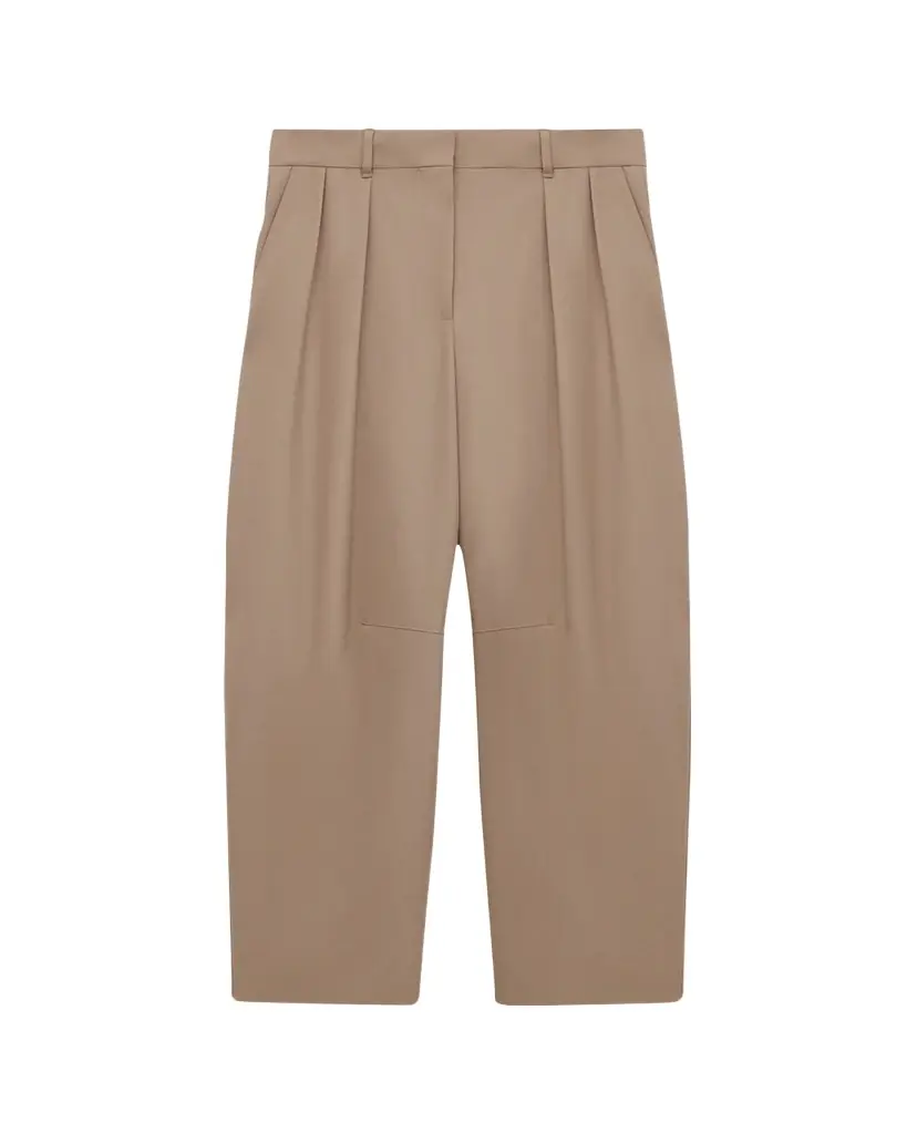 Loewe Double Pleated Wool Barrel Trousers