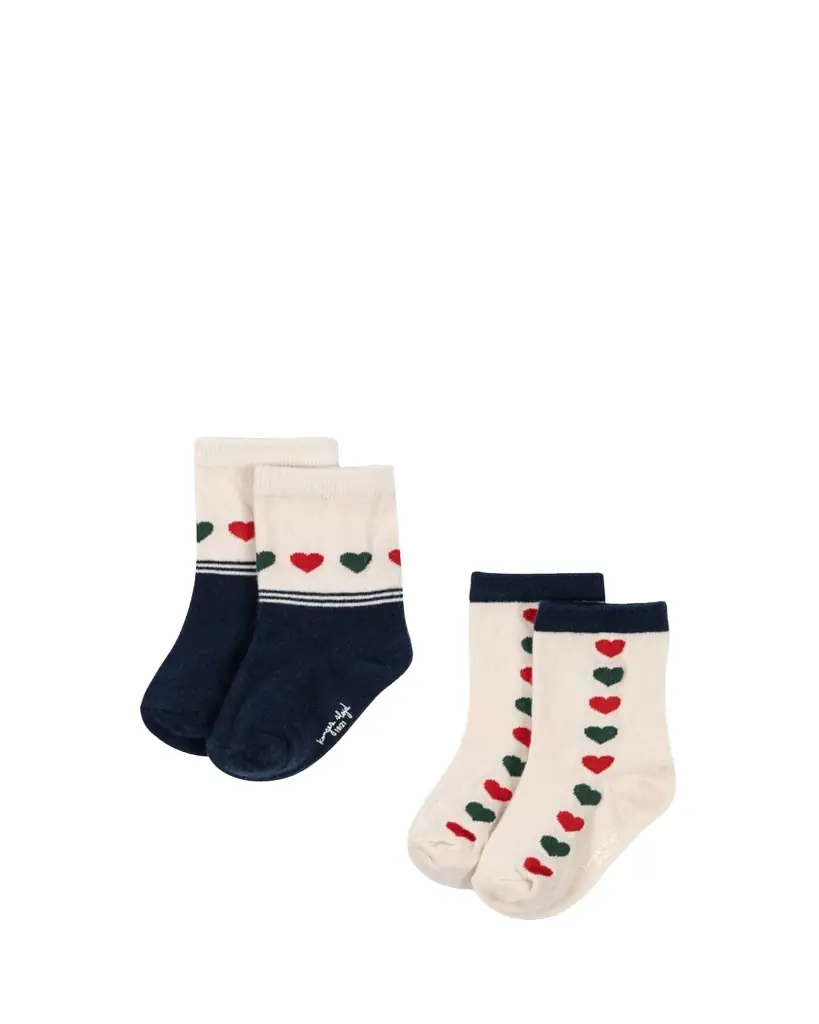 Konges Slojd Kid's 2-Pack Jacquard Socks
