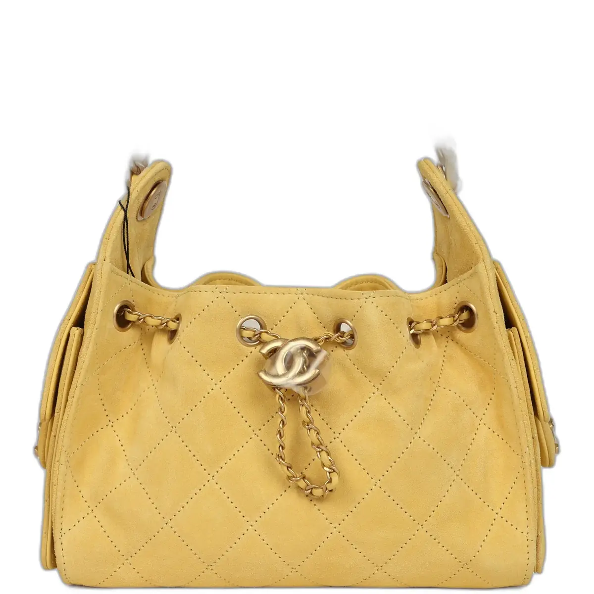 Chanel Chanel Mini 25 Hobo Bag Yellow Suede Antique Gold Hardware