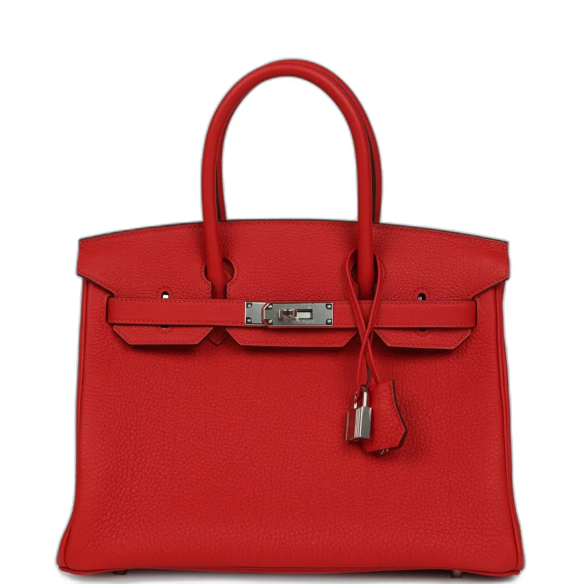 hermes Hermes Birkin 30 Rouge Radieux Togo Palladium Hardware