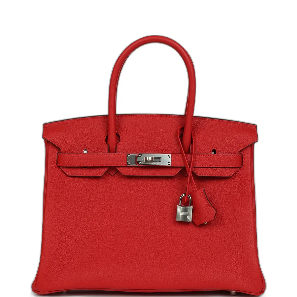 hermes Hermes Birkin 30 Rouge Radieux Togo Palladium Hardware