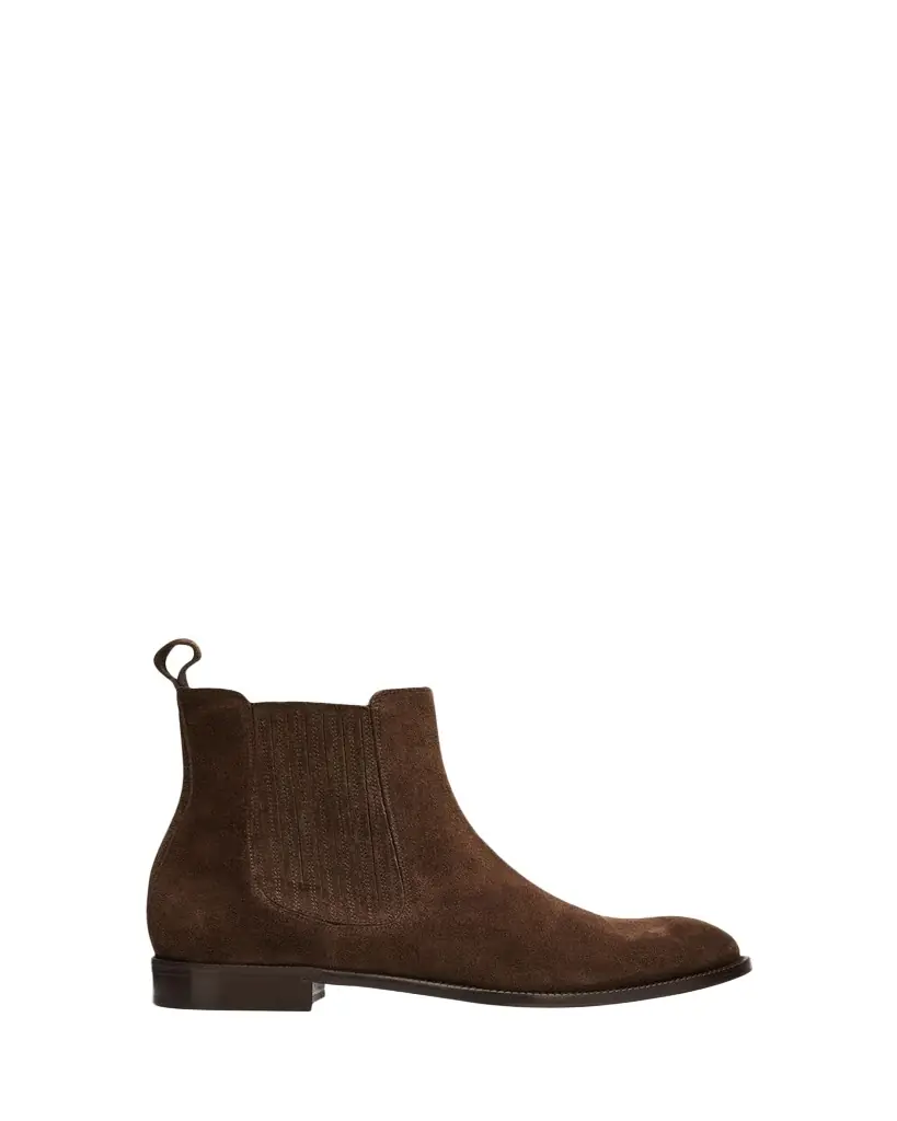 Bergdorf Goodman Men's Suede Paneled-Gore Chelsea Boots
