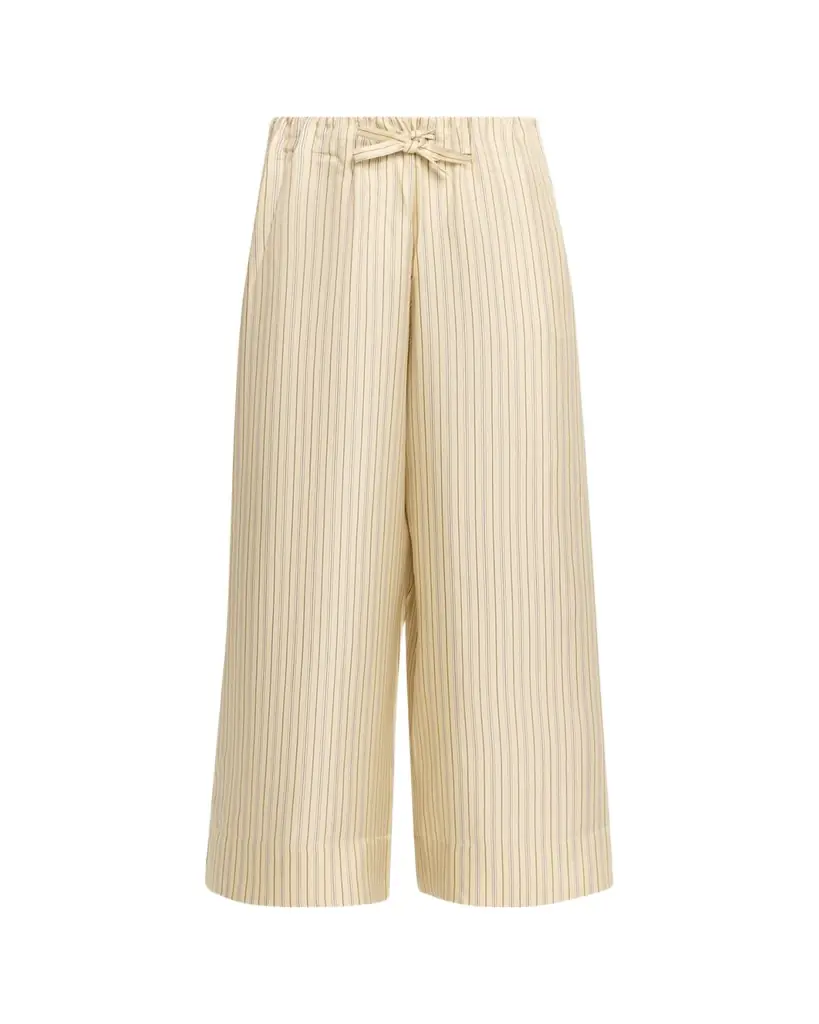 Toteme Striped Straight-Leg Ankle Dinner Trousers