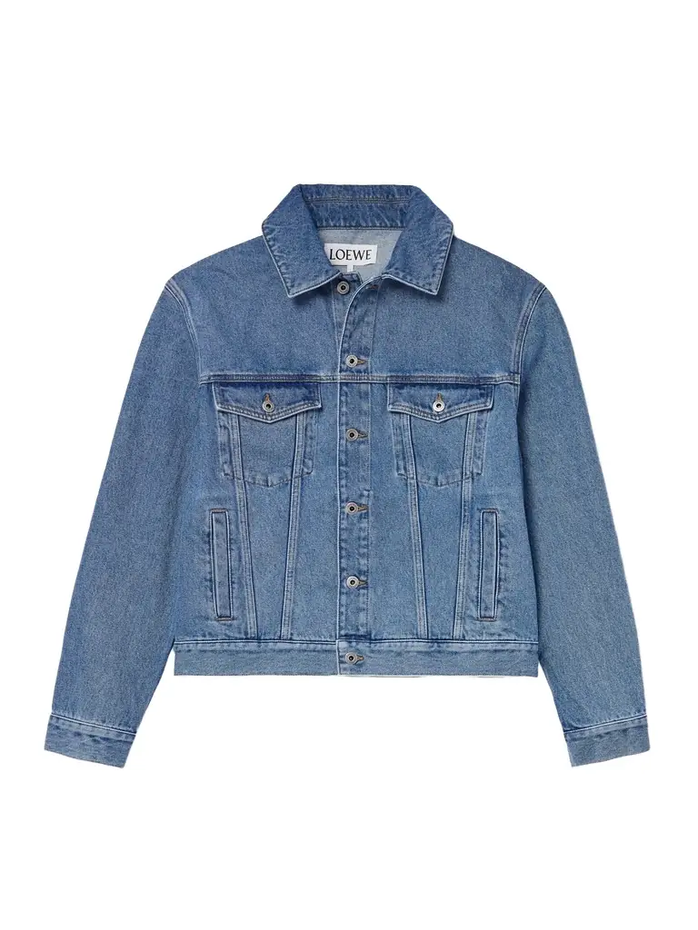 Loewe Anagram Embroidered Denim Jacket - Men