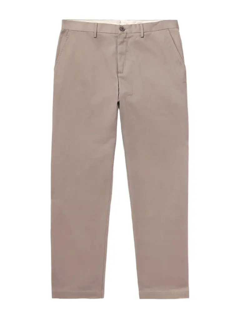 Sunspel Straight-Leg Cotton-Drill Trousers - Men