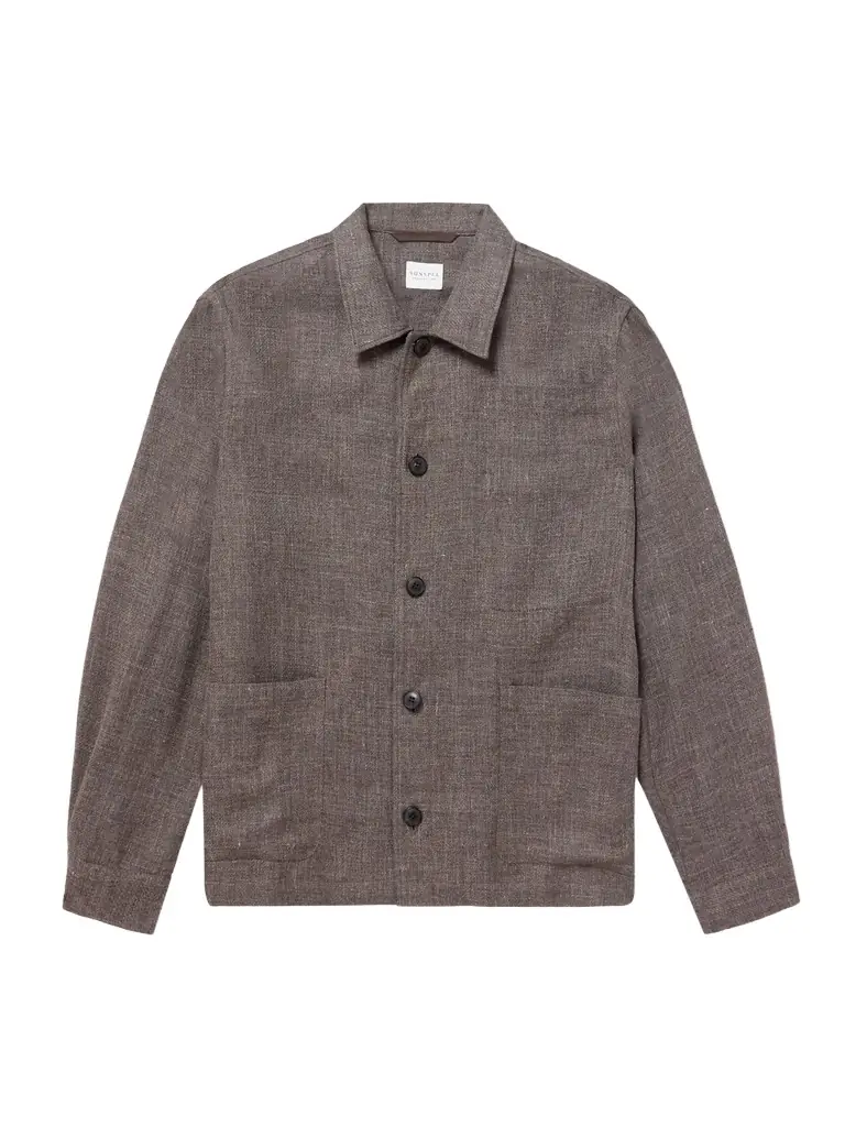 Sunspel Cotton and Linen-Blend Overshirt - Men