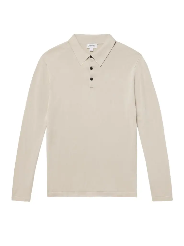 Sunspel Sea Island Cotton-Jersey Polo Shirt - Men