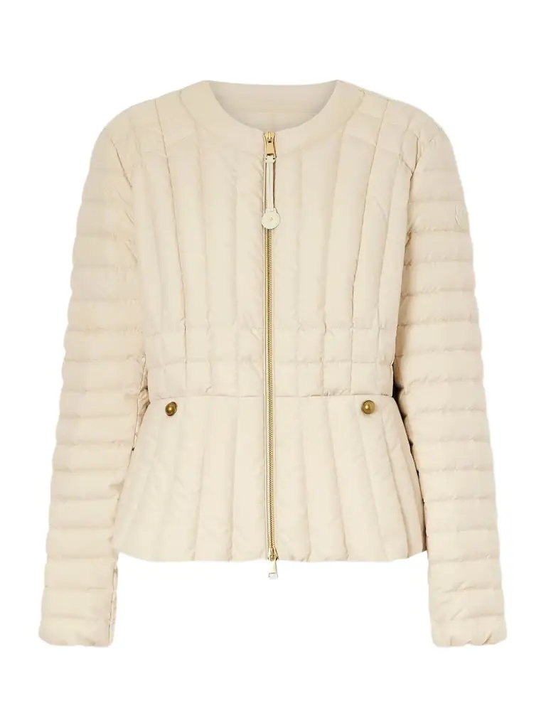Moncler Menthe Appliquéd Padded Quilted Shell Down Jacket