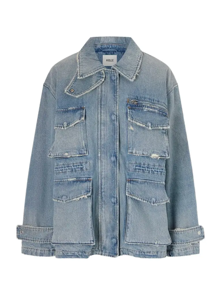 AGOLDE Aubrey Distressed Denim Jacket