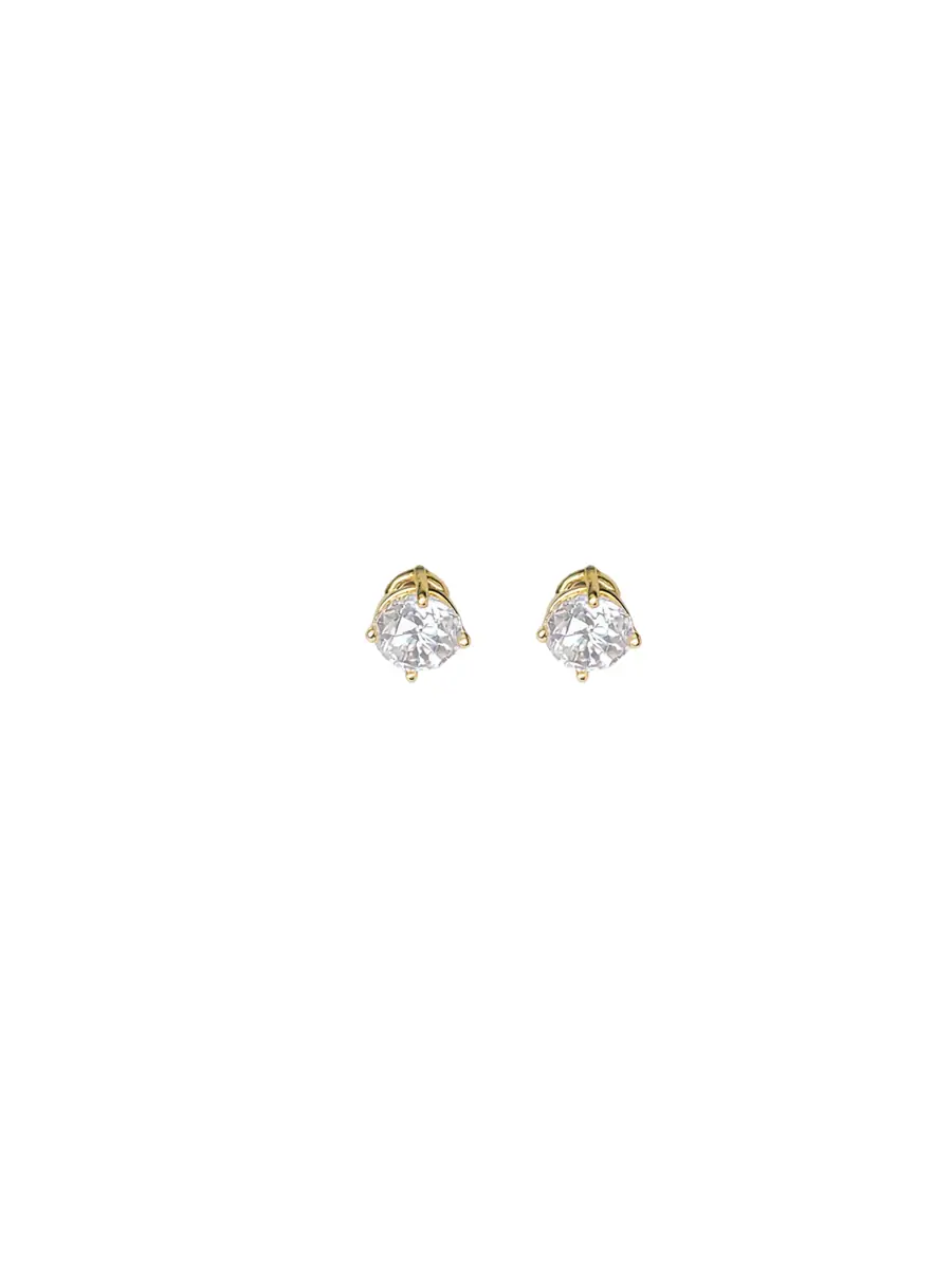 Wish Fine Jewelry 1.00ct Diamond 18K Gold Classic Stud Earring