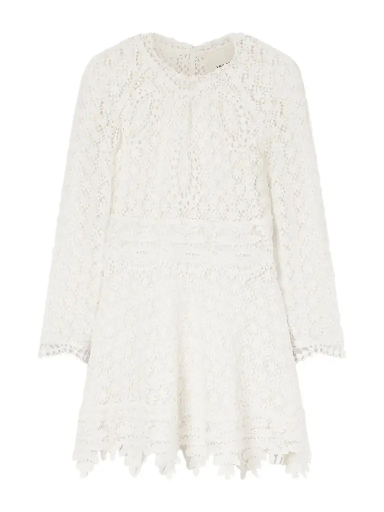 Isabel Marant Hizene Cotton-guipure Lace Mini Dress