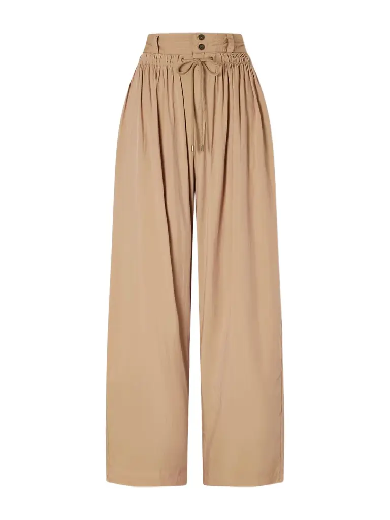 Isabel Marant Inaya Satin Wide-leg Pants