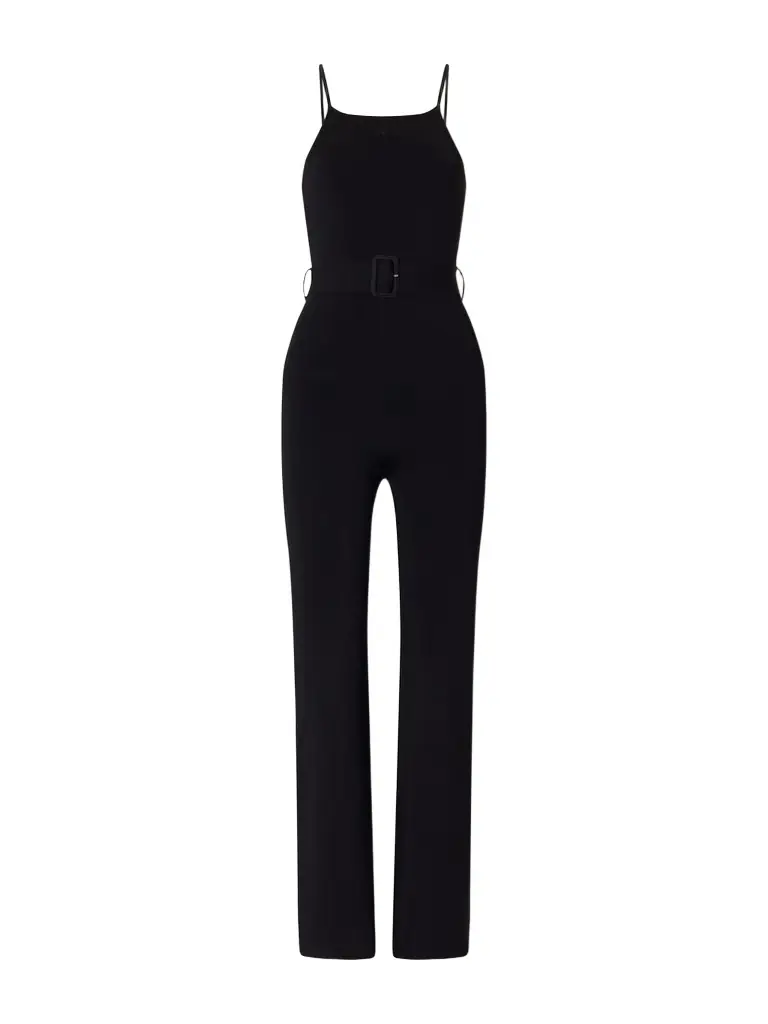 Courreges Belted Smooth-crepe Jumpsuit