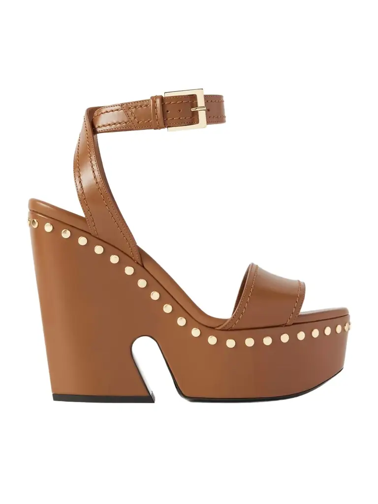 Givenchy Studded Leather Platform Sandals