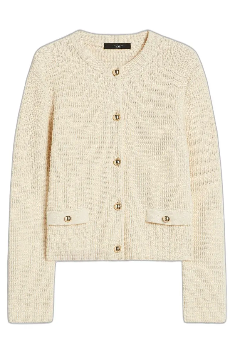 Max Mara Button Front Pocket Cardigan
