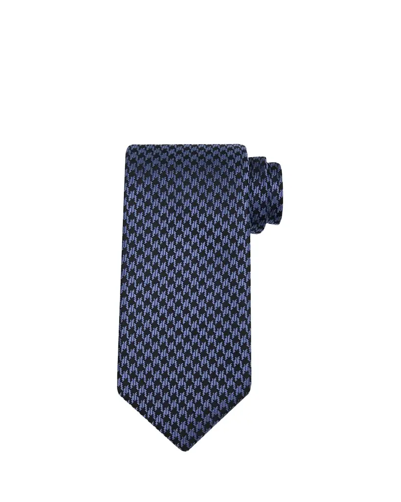 TOM FORD Men's Houndstooth Jacquard Silk Tie - Women's Accessories