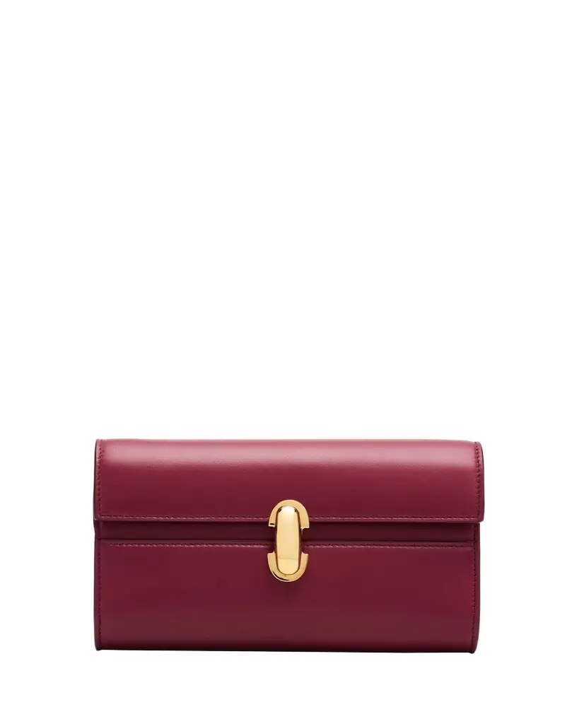 Savette Symmetry Mini Leather Clutch Bag