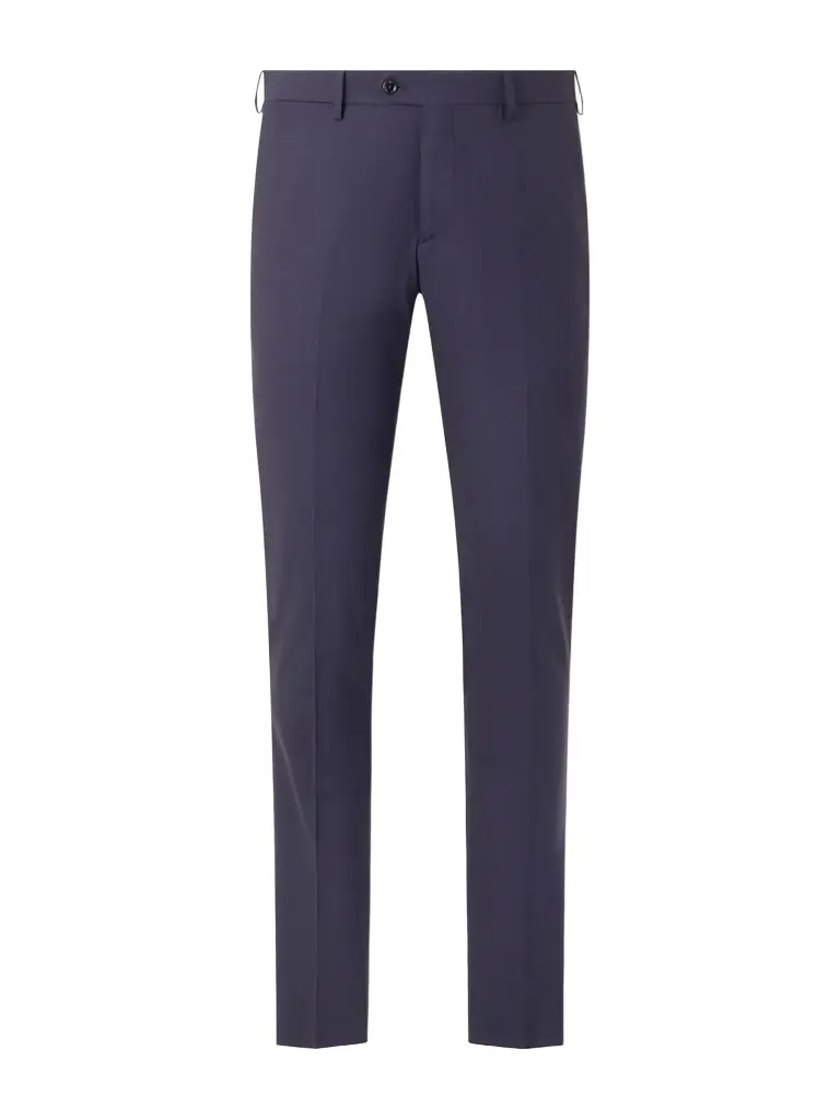 Lardini Slim-Fit Straight-Leg Virgin Wool-Blend Trousers - Men
