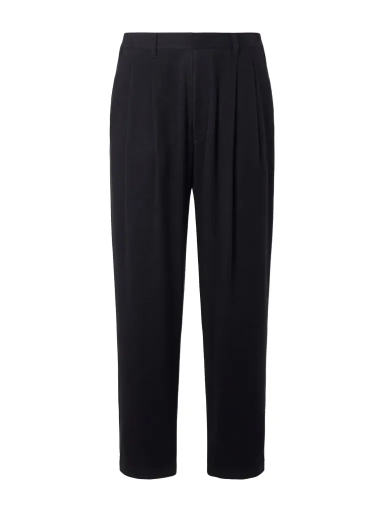 ssstein Straight-Leg Silk-Blend Flannel Trousers - Men