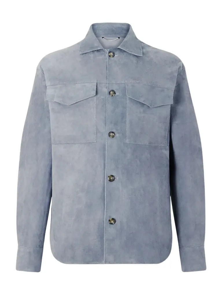 Lardini Suede Overshirt - Men