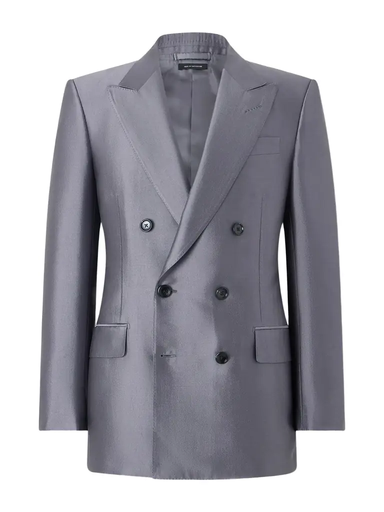 Tom Ford Double-Breasted Silk Blazer - Men