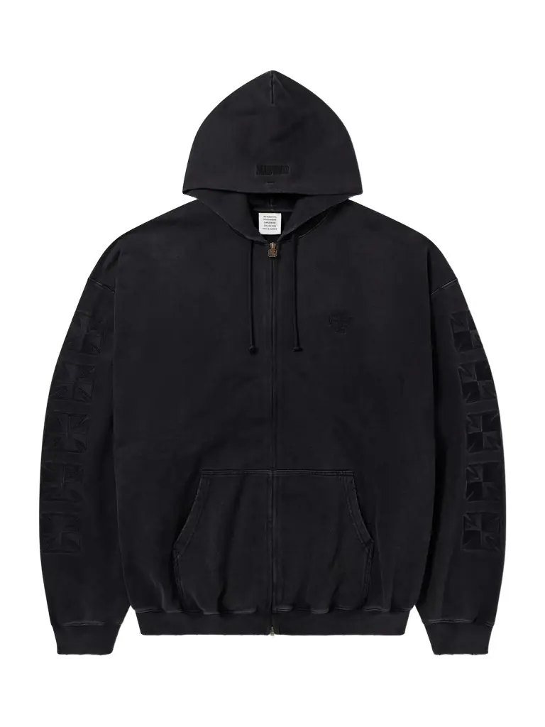 Vetements Logo-Embroidered Cotton-Jersey Zip-Up Hoodie - Men