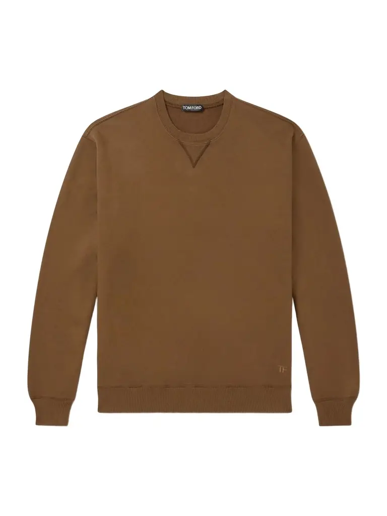 Tom Ford Logo-Embroidered Cotton-Jersey Sweatshirt - Men