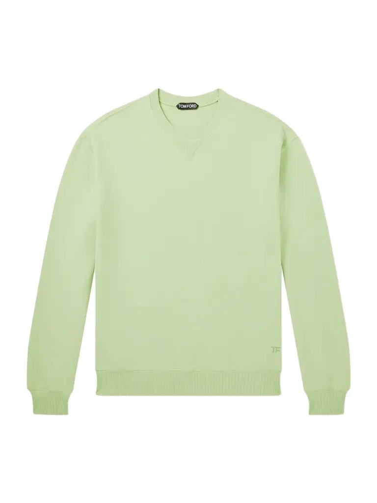Tom Ford Logo-Embroidered Cotton-Jersey Sweatshirt - Men