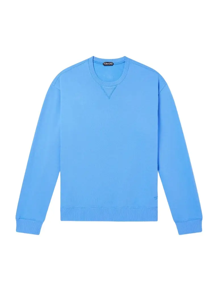 Tom Ford Logo-Embroidered Cotton-Jersey Sweatshirt - Men