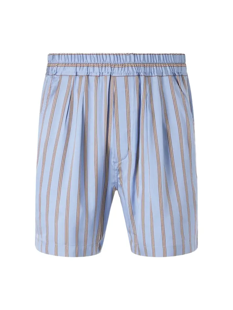Tom Ford Straight-Leg Striped Silk-Twill Shorts - Men