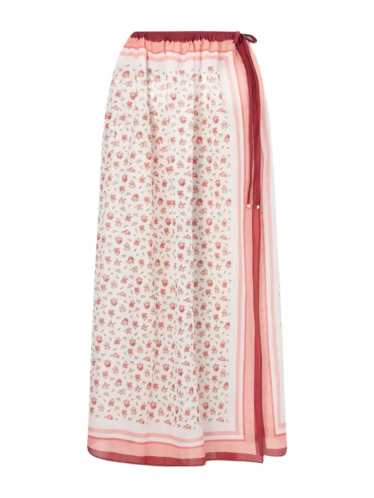 Dolce & Gabbana Floral-print Cotton-voile Cover-up