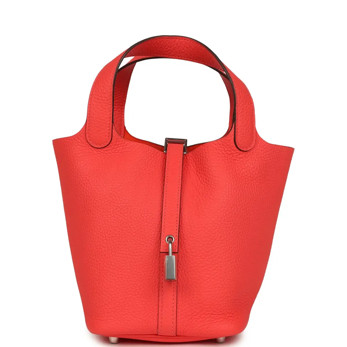 hermes Hermes Picotin Lock 18 Rose Texas Clemence Palladium Hardware