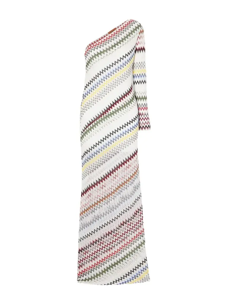 Missoni Striped Crochet-knit Maxi Dress