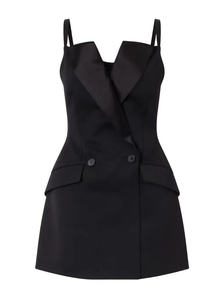 Givenchy Grain De Poudre Wool Mini Dress