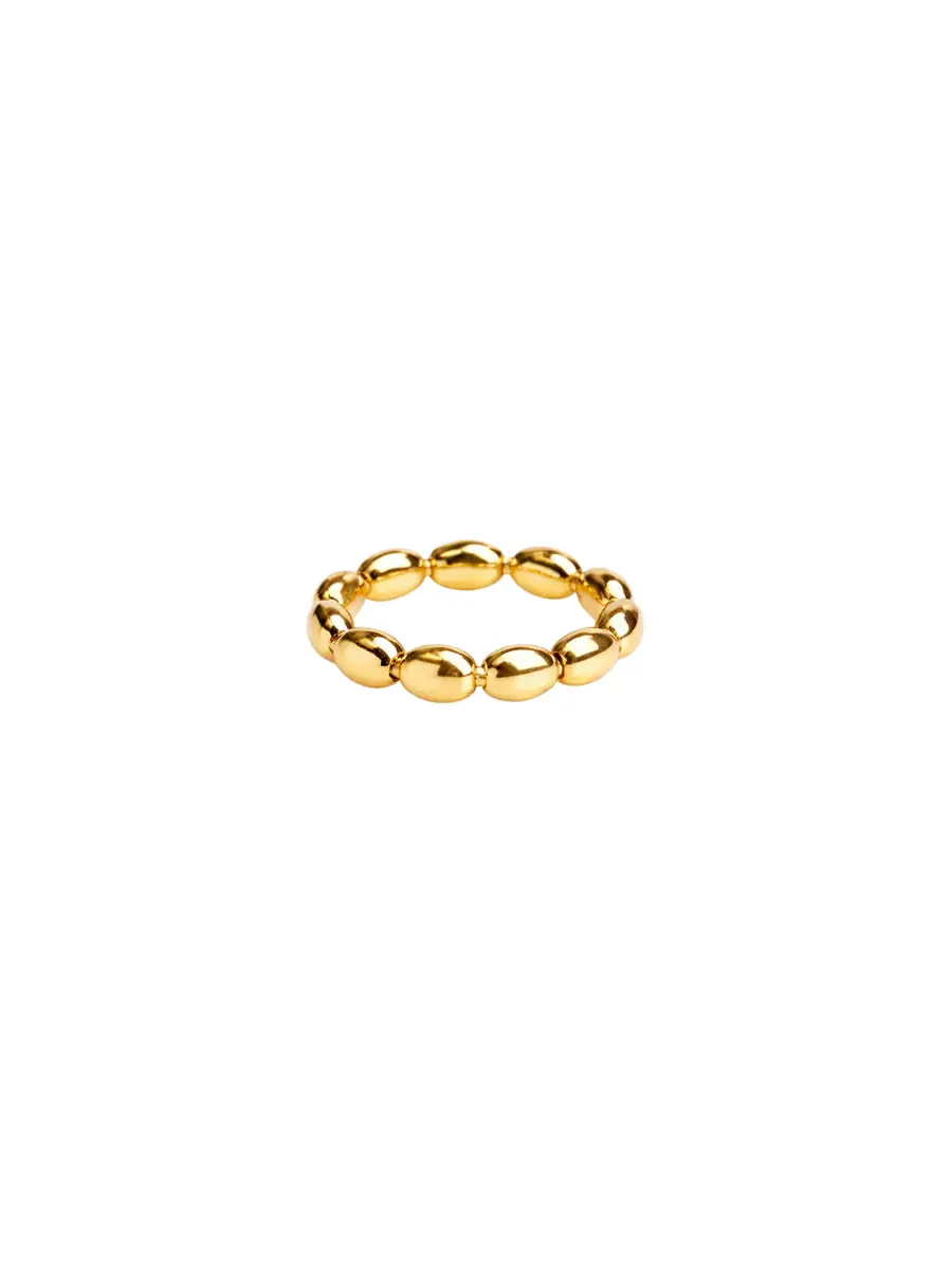 Wish Fine Jewelry 18KY 3.5g Big Bead Ring