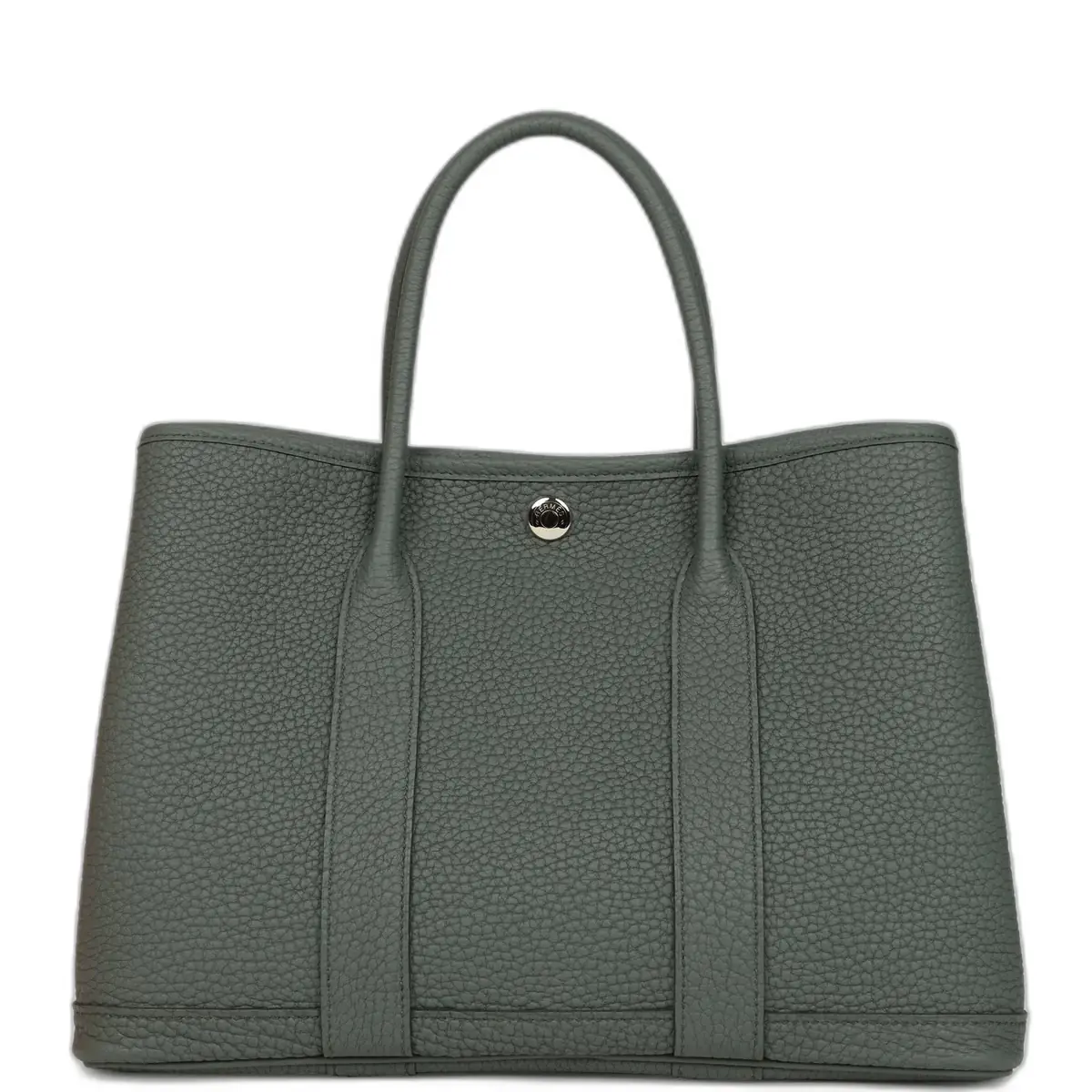 hermes Hermes Garden Party 30 Vert Amande Negonda Palladium Hardware