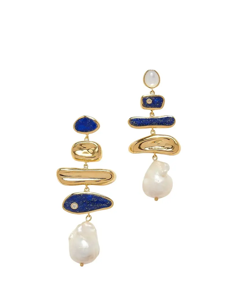 Pamela Love Palma Lapis Multi-Drop Earrings - Women's Jewelry And Watches