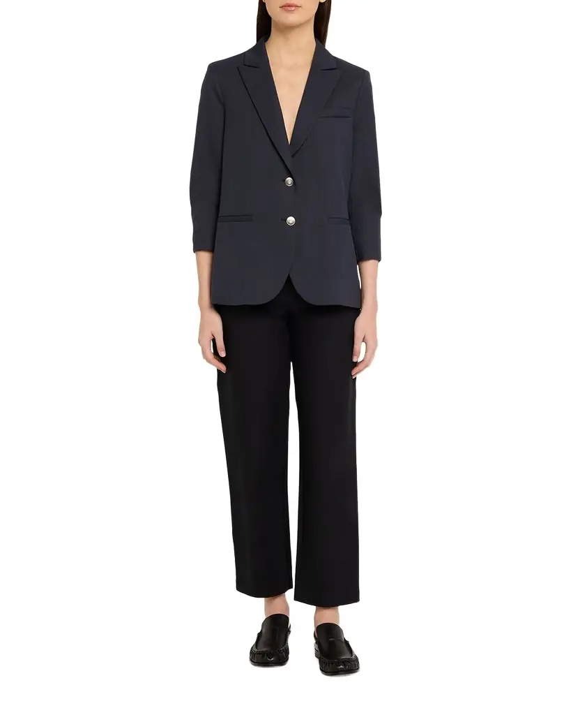 TWP Boyfriend Single-Breasted Stretch Wool Blazer
