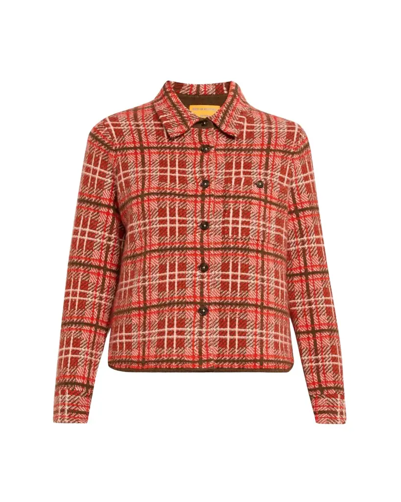 Guest in Residence Dylan Plaid Cashmere Shirt