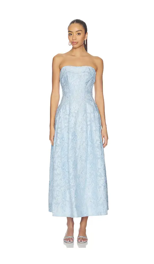 SIMKHAI Valeria Jacquard Midi Dress