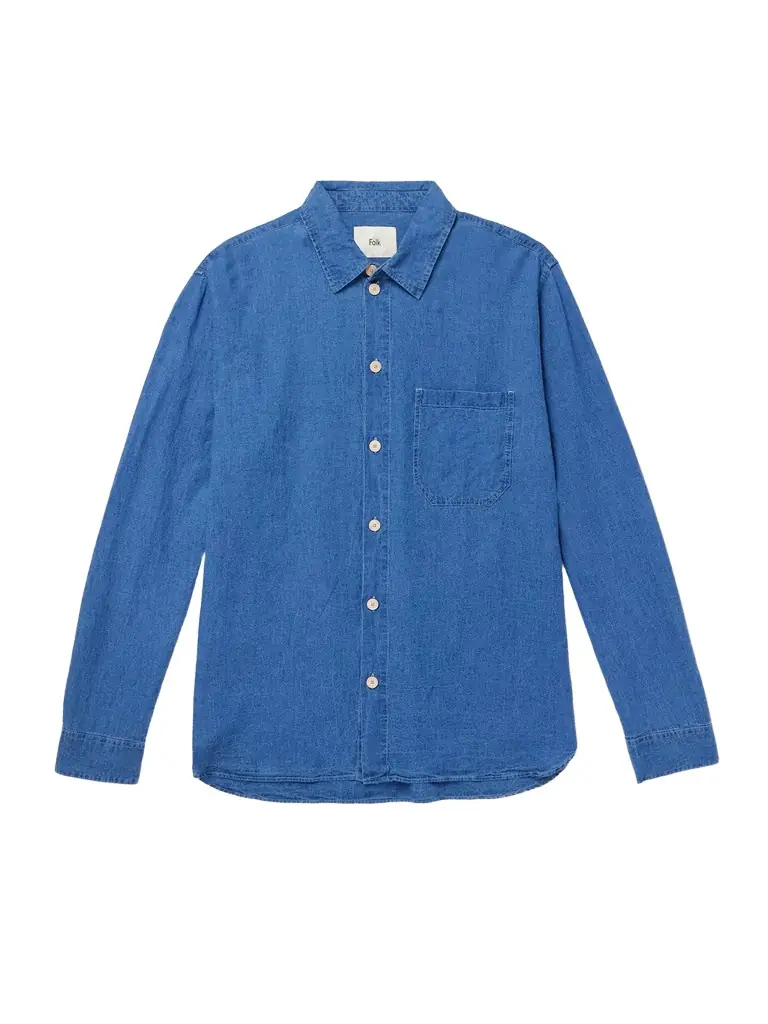 Folk Easy Fit Linen and Cotton-Blend Shirt - Men