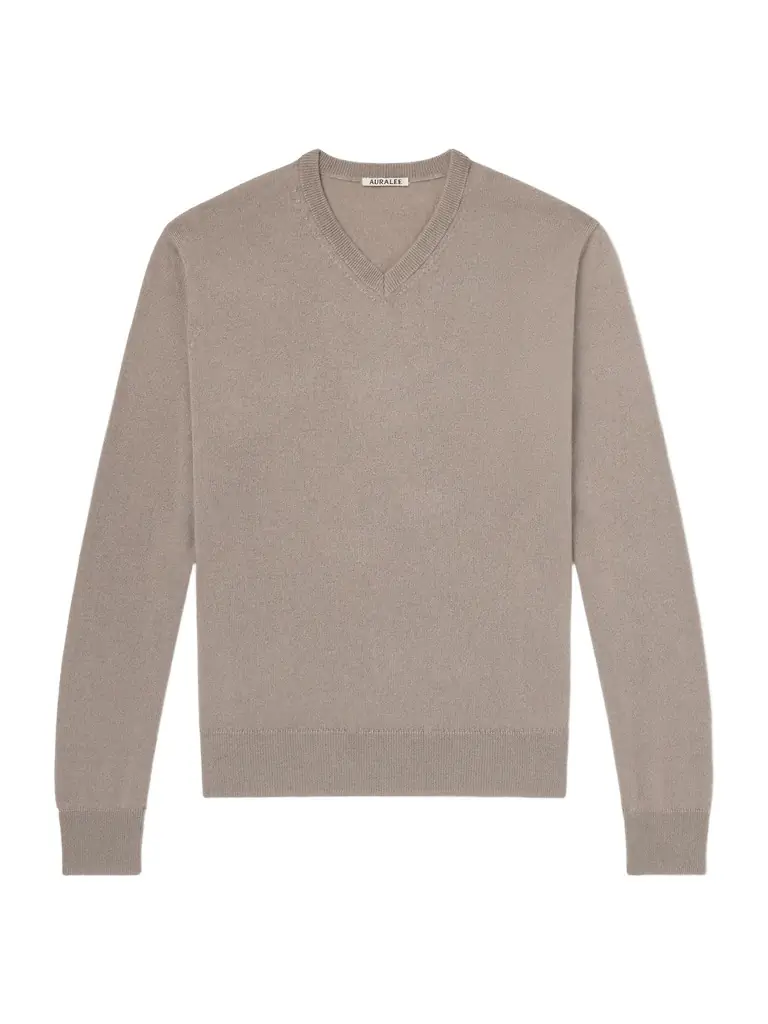 Auralee Cashmere and Silk-Blend Sweater - Men