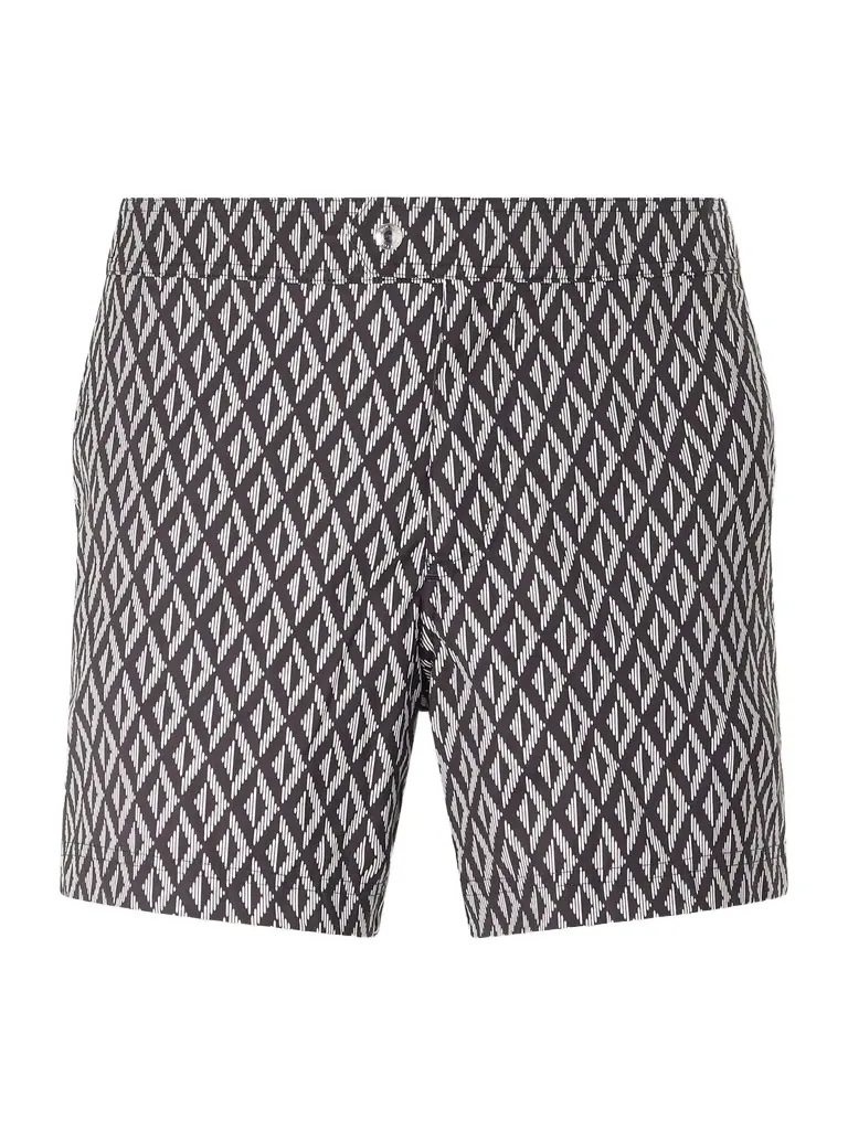 Tom Ford Straight-Leg Short-Length Printed Swim Shorts - Men