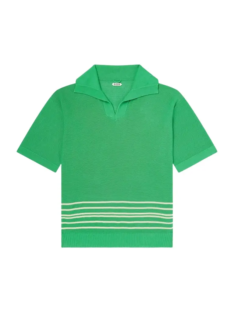 BODE Bentgrass Striped Cotton Polo Shirt - Men