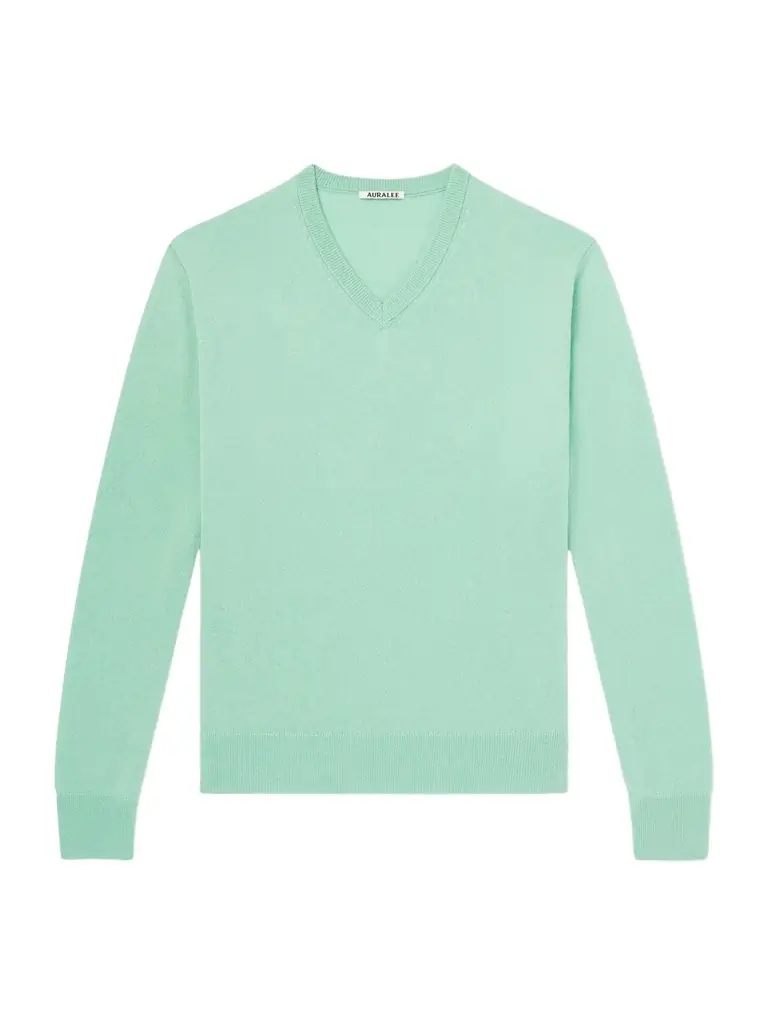 Auralee Cashmere and Silk-Blend Sweater - Men