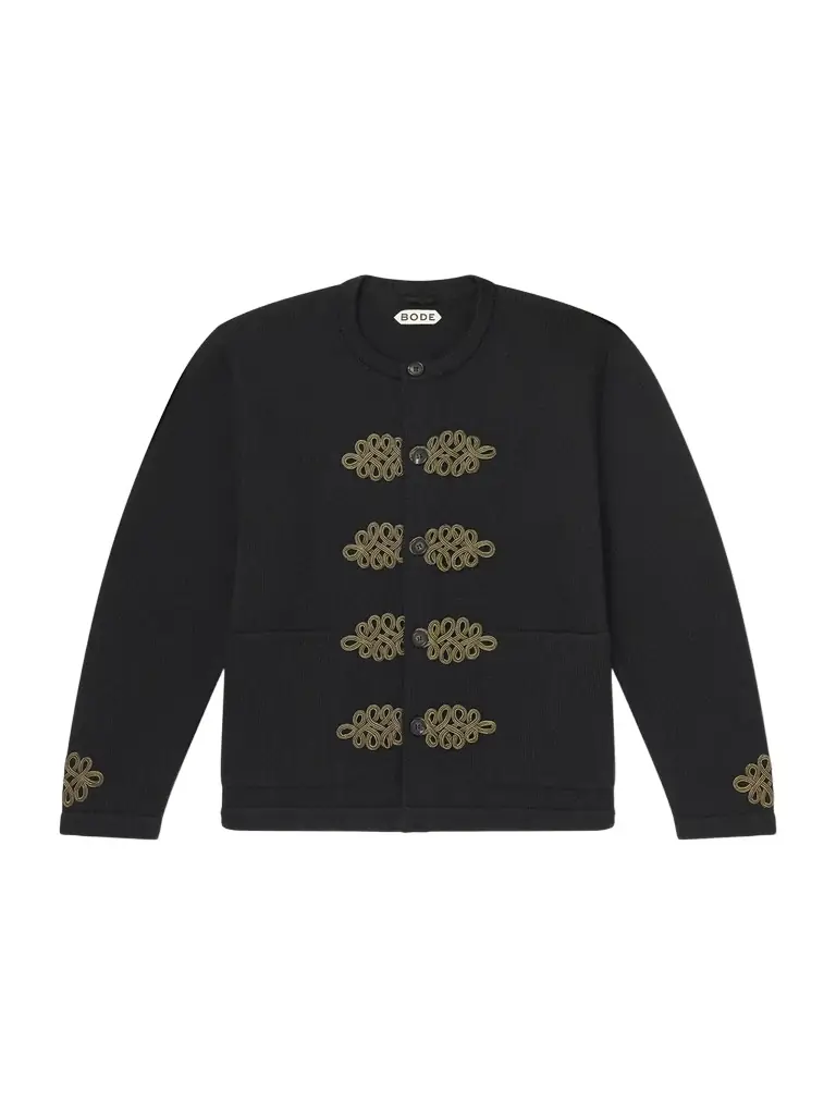 BODE Bannister Appliquéd Virgin Wool Cardigan - Men