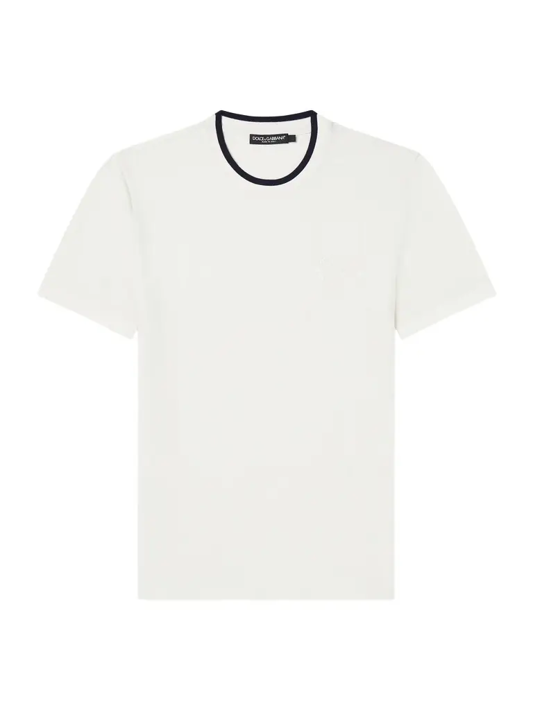Dolce&Gabbana Logo-Embroidered Piqué T-Shirt - Men
